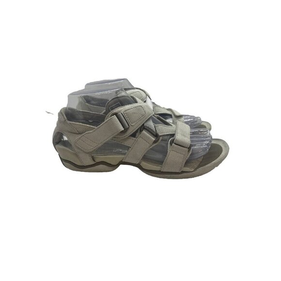 Mizuno Women's Strappy Hook & Loop Sandals White Size 7 Leather Comfort Walking - Picture 1 of 9